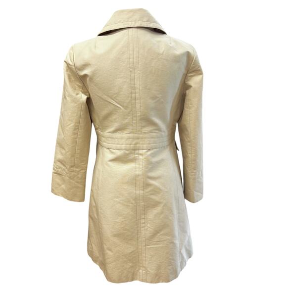 RARE Y2K J.Crew SAMPLE Tailored Trench Coat Classic Khaki Belted Pre-Production - Picture 6 of 16